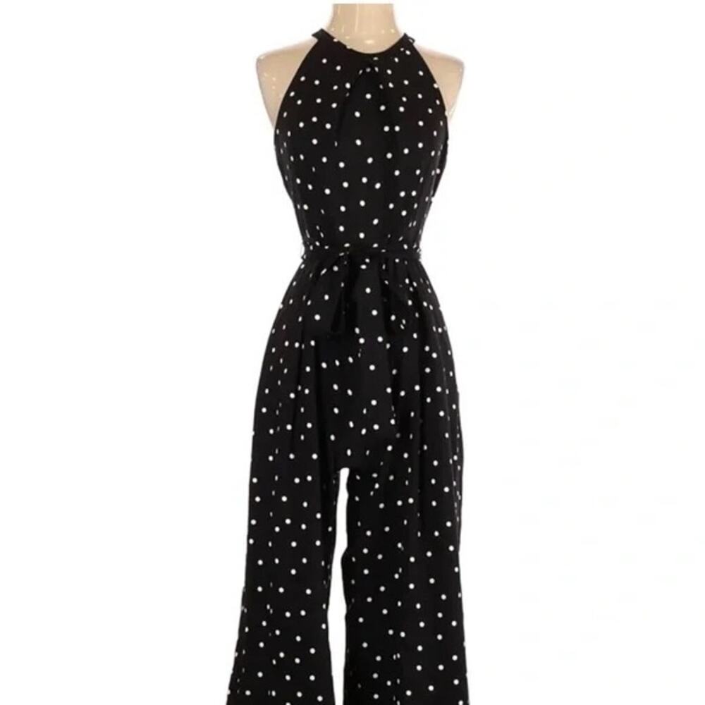 **SUMMER SALE** Banana Republic Factory Polka Dot Jumpsuit- Size 10 - Picture 2 of 11